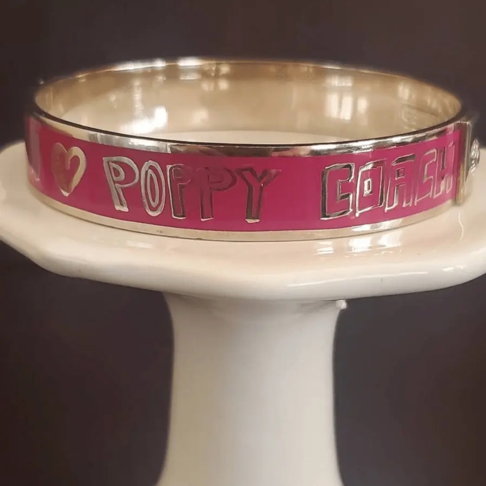 Coach Poppy‎ Limited Edition Enamel Bangle Bracelet - Picture 3 of 4
